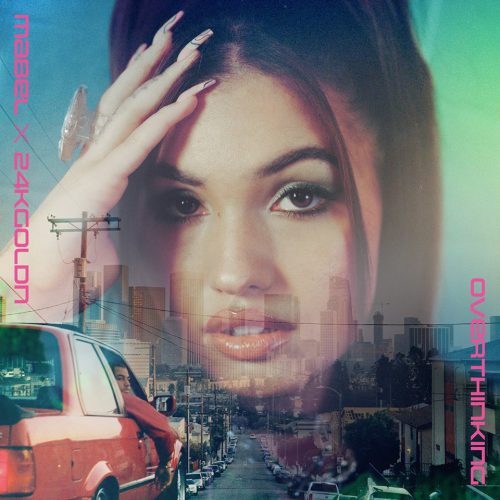 Mabel & 24kGoldn - Overthinking artwork / portada